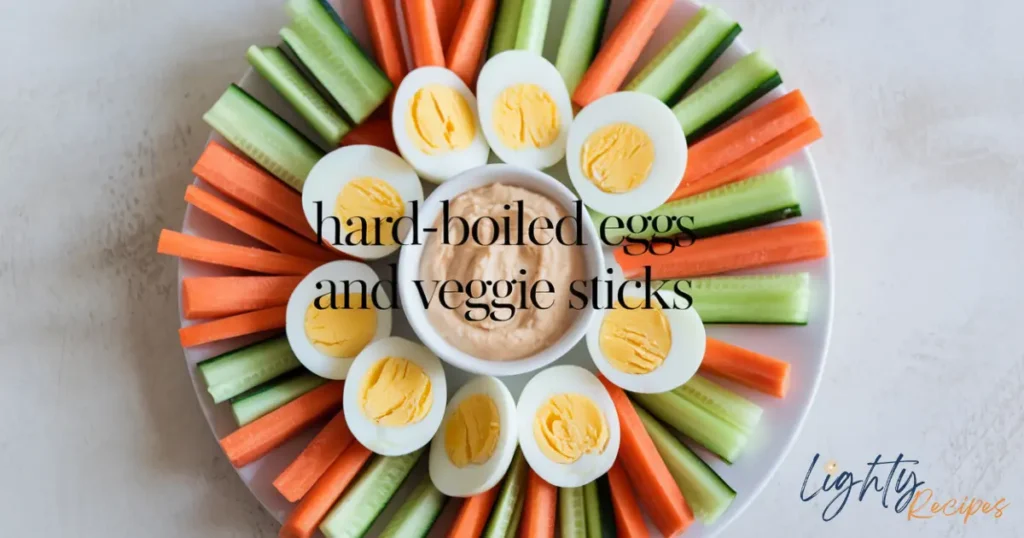 Hard-Boiled Eggs and Veggie Sticks