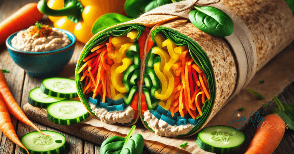 Rainbow Veggie Wraps