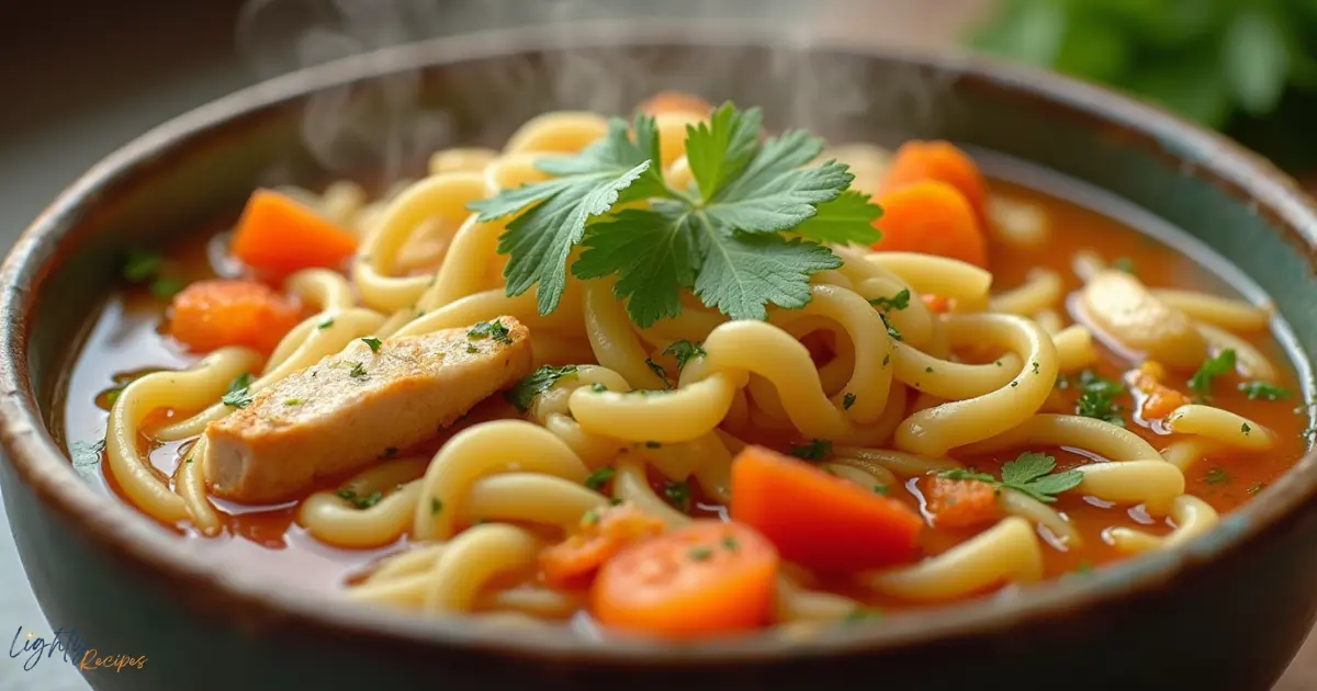 vegan chicken noodle soup