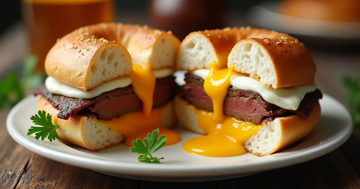 Steak Egg and Cheese Bagel