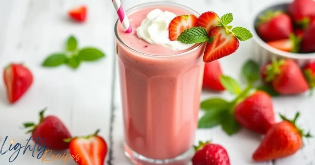 Cottage Cheese Strawberry Smoothie