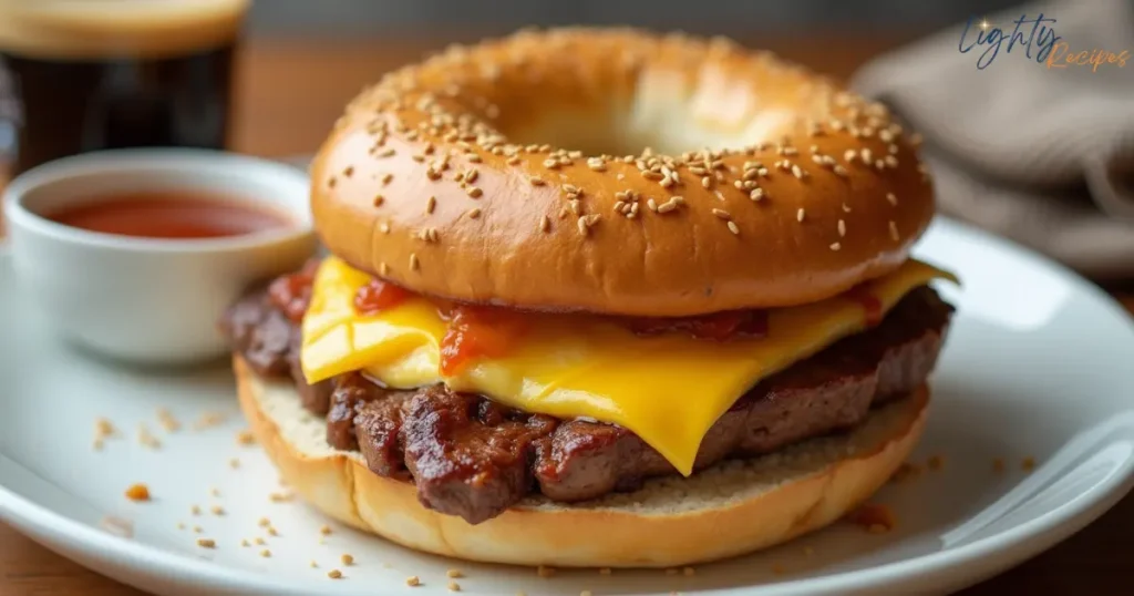 Steak Egg and Cheese Bagel